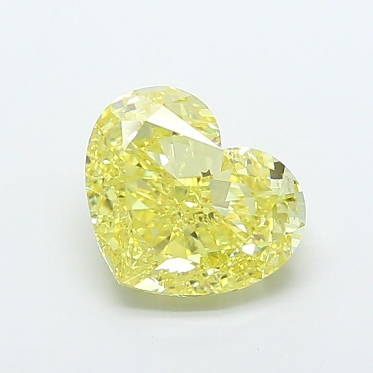 Loose Diamond - HEART 5.05ct Fancy Intense Yellow VS1: Loose Diamond - HEART 5.05ct Fancy Intense Yellow VS1 Source: This is a real non-mined Diamond that has been grown in a lab Shape: HEART Carats: 5.05 Color: Fancy Intense Yellow Certification: IGI Vid