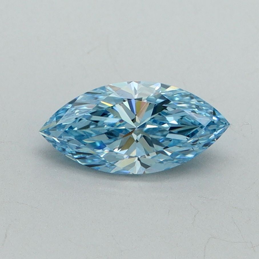 Loose Diamond - MARQUISE 0.71ct Fancy Vivid Blue VS2: Loose Diamond - MARQUISE 0.71ct Fancy Vivid Blue VS2 Source: This is a real non-mined Diamond that has been grown in a lab Shape: MARQUISE Carats: 0.71 Color: Fancy Vivid Blue Certification: IGI Video