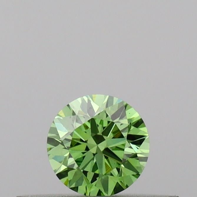 Ideal Loose Diamond - ROUND 0.2ct Fancy Vivid Green VS1: Ideal Loose Diamond - ROUND 0.2ct Fancy Vivid Green VS1 Source: This is a real non-mined Diamond that has been grown in a lab Shape: ROUND Carats: 0.2 Color: Fancy Vivid Green Certification: IGI Video