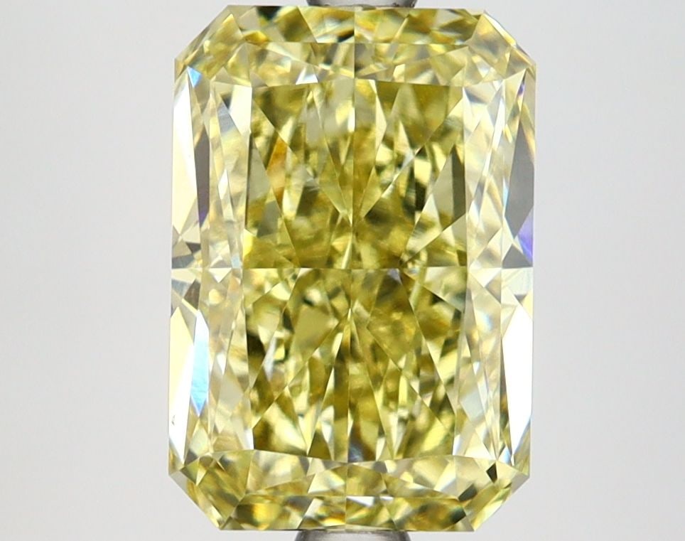Loose Diamond - RADIANT 3.18ct Fancy Intense Yellow VS1: Loose Diamond - RADIANT 3.18ct Fancy Intense Yellow VS1 Source: This is a real non-mined Diamond that has been grown in a lab Shape: RADIANT Carats: 3.18 Color: Fancy Intense Yellow Certification: IGI