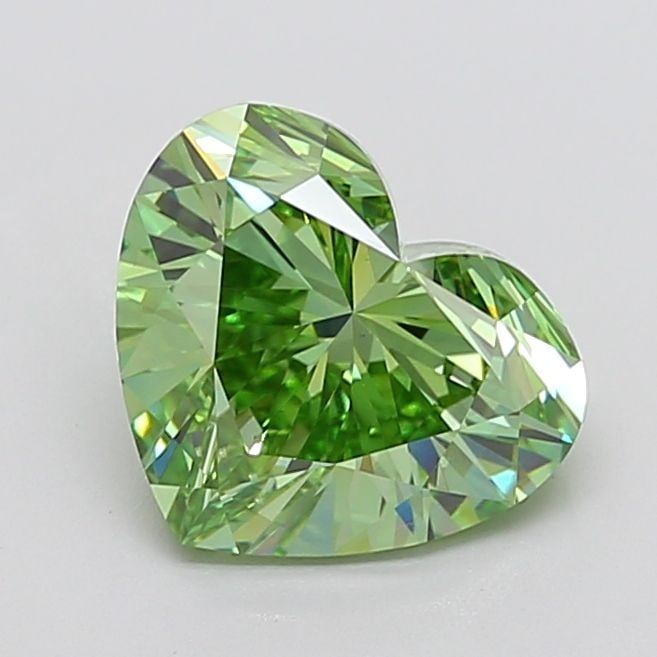 Loose Diamond - HEART 3.58ct Fancy Vivid Green VS2: Loose Diamond - HEART 3.58ct Fancy Vivid Green VS2 Source: This is a real non-mined Diamond that has been grown in a lab Shape: HEART Carats: 3.58 Color: Fancy Vivid Green Certification: IGI The Diamo
