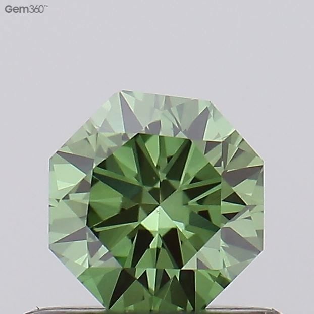 Loose Diamond - OCTAGONAL 0.32ct Fancy Vivid Green VS1 (1 of 1)