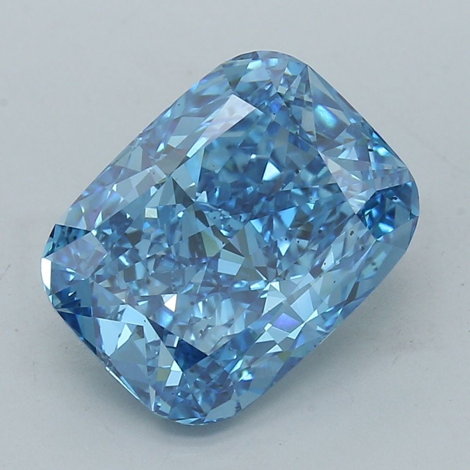 Loose Diamond - CUSHION MODIFIED 7.87ct Fancy Vivid Blue SI1: Loose Diamond - CUSHION MODIFIED 7.87ct Fancy Vivid Blue SI1 Source: This is a real non-mined Diamond that has been grown in a lab Shape: CUSHION MODIFIED Carats: 7.87 Color: Fancy Vivid Blue Certific