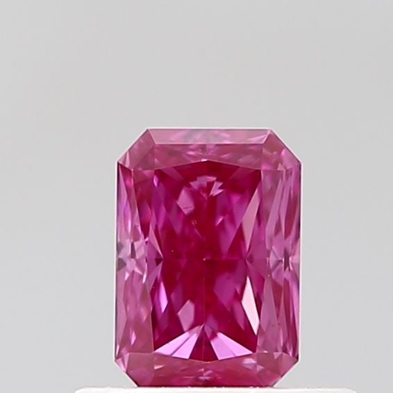Loose Diamond - RADIANT 0.54ct Fancy Vivid Pink VS1: Loose Diamond - RADIANT 0.54ct Fancy Vivid Pink VS1 Source: This is a real non-mined Diamond that has been grown in a lab Shape: RADIANT Carats: 0.54 Color: Fancy Vivid Pink Certification: IGI Video: