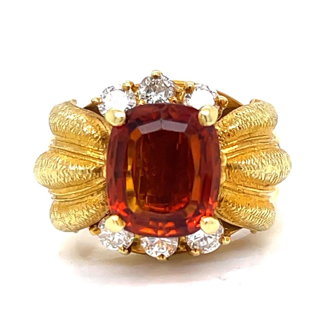 LE TRIOMPH 18K Yellow Gold Diamond Ring 1.20 Ct VS2-Si2: LE TRIOMPH 18K Yellow Gold Diamond Ring 1.20 Ct VS2-Si2 This stunning LE TRIOMPH ring showcases exquisite craftsmanship in 18K yellow gold. Weighing 15.7 grams, it features six sparkling diamonds with