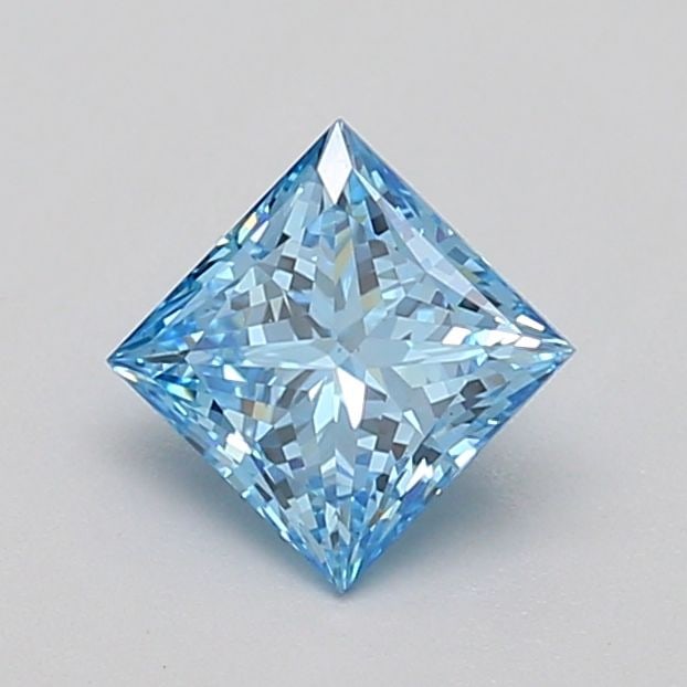 Loose Diamond - PRINCESS 0.77ct Fancy Vivid Blue VS1: Loose Diamond - PRINCESS 0.77ct Fancy Vivid Blue VS1 Source: This is a real non-mined Diamond that has been grown in a lab Shape: PRINCESS Carats: 0.77 Color: Fancy Vivid Blue Certification: IGI Video