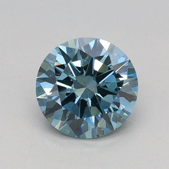 Loose Diamond - ROUND 0.44ct Fancy Vivid Blue VVS2: Loose Diamond - ROUND 0.44ct Fancy Vivid Blue VVS2 Source: This is a real non-mined Diamond that has been grown in a lab Shape: ROUND Carats: 0.44 Color: Fancy Vivid Blue Certification: IGI Video: