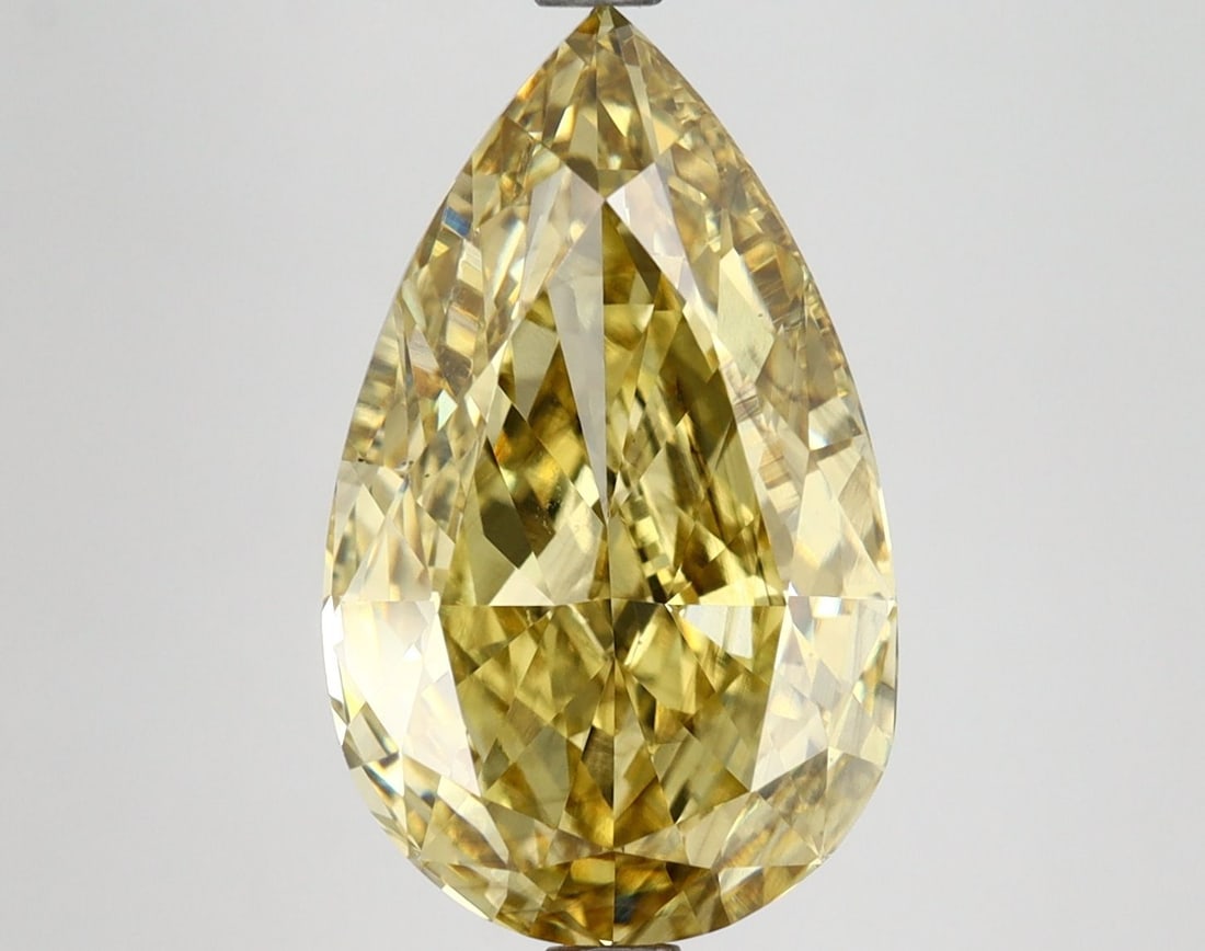Loose Diamond - PEAR 6.14ct Fancy Intense Yellow VS2: Loose Diamond - PEAR 6.14ct Fancy Intense Yellow VS2 Source: This is a real non-mined Diamond that has been grown in a lab Shape: PEAR Carats: 6.14 Color: Fancy Intense Yellow Certification: IGI Video