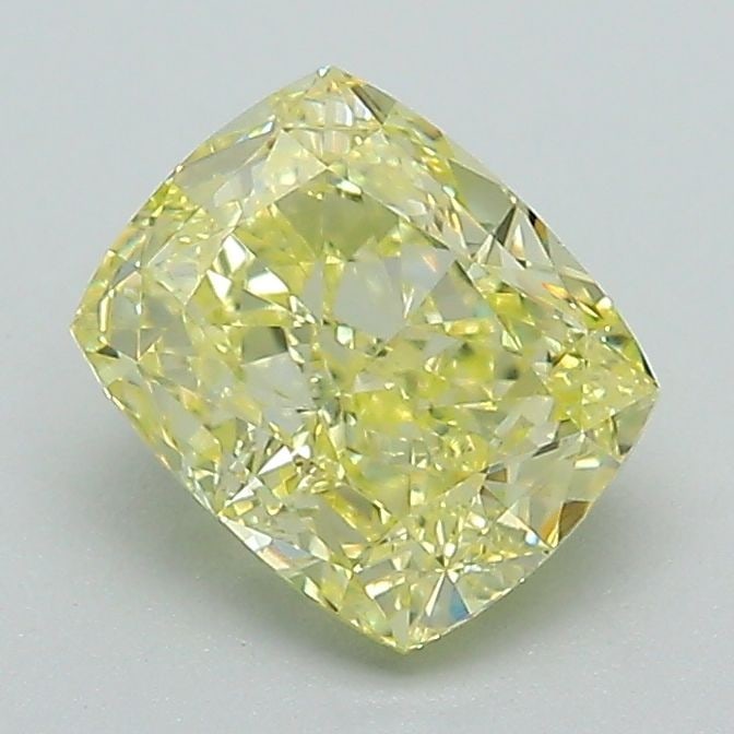 Loose Diamond - CUSHION MODIFIED 1.4ct Fancy Intense Yellow VVS2: Loose Diamond - CUSHION MODIFIED 1.4ct Fancy Intense Yellow VVS2 Source: This is a real non-mined Diamond that has been grown in a lab Shape: CUSHION MODIFIED Carats: 1.4 Color: Fancy Intense Yellow C