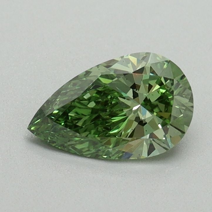 Loose Diamond - PEAR 0.61ct Fancy Vivid Green VS2: Loose Diamond - PEAR 0.61ct Fancy Vivid Green VS2 Source: This is a real non-mined Diamond that has been grown in a lab Shape: PEAR Carats: 0.61 Color: Fancy Vivid Green Certification: IGI Video: