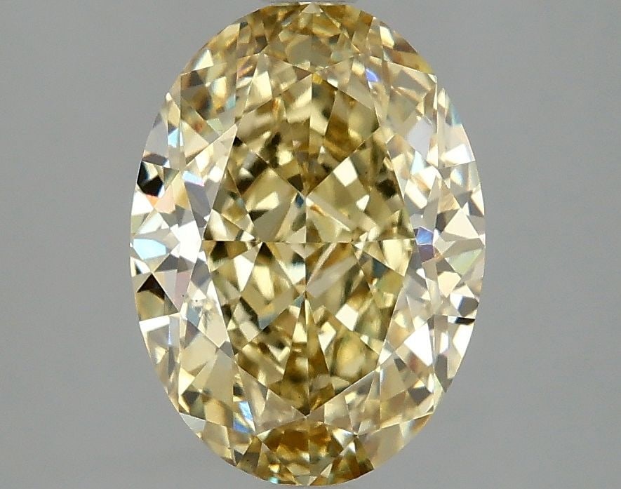 Loose Diamond - OVAL 3.1ct Fancy Intense Yellow VS1: Loose Diamond - OVAL 3.1ct Fancy Intense Yellow VS1 Source: This is a real non-mined Diamond that has been grown in a lab Shape: OVAL Carats: 3.1 Color: Fancy Intense Yellow Certification: IGI Video: