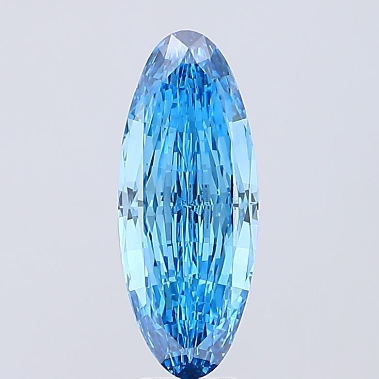 Loose Diamond - OVAL 5.1ct Fancy Vivid Blue VVS2: Loose Diamond - OVAL 5.1ct Fancy Vivid Blue VVS2 Source: This is a real non-mined Diamond that has been grown in a lab Shape: OVAL Carats: 5.1 Color: Fancy Vivid Blue Certification: IGI Video: