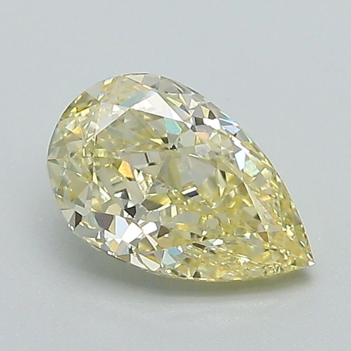 Loose Diamond - PEAR 1.08ct Fancy Yellow VS1: Loose Diamond - PEAR 1.08ct Fancy Yellow VS1 Source: This is a real non-mined Diamond that has been grown in a lab Shape: PEAR Carats: 1.08 Color: Fancy Yellow Certification: IGI Video: