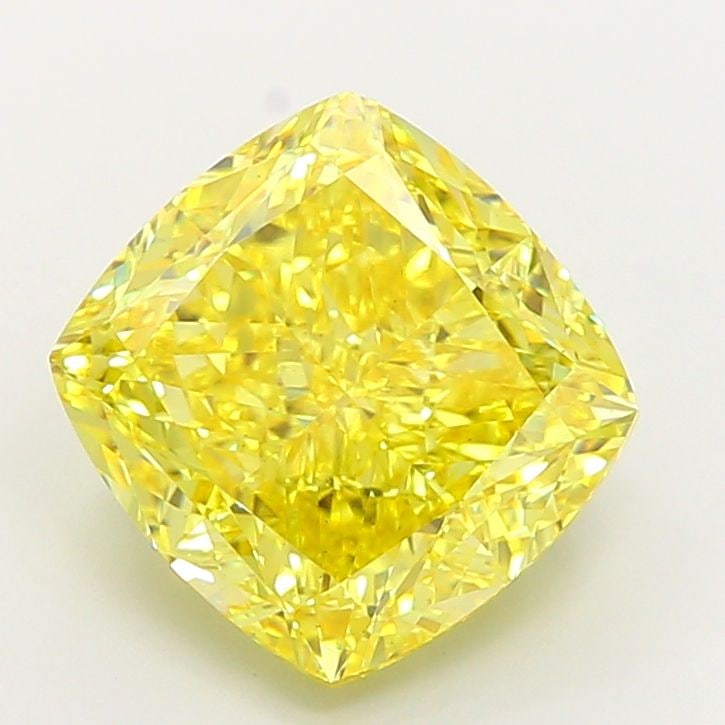 Loose Diamond - CUSHION MODIFIED 10.09ct Fancy Vivid Yellow VS2: Loose Diamond - CUSHION MODIFIED 10.09ct Fancy Vivid Yellow VS2 Source: This is a real non-mined Diamond that has been grown in a lab Shape: CUSHION MODIFIED Carats: 10.09 Color: Fancy Vivid Yellow Ce