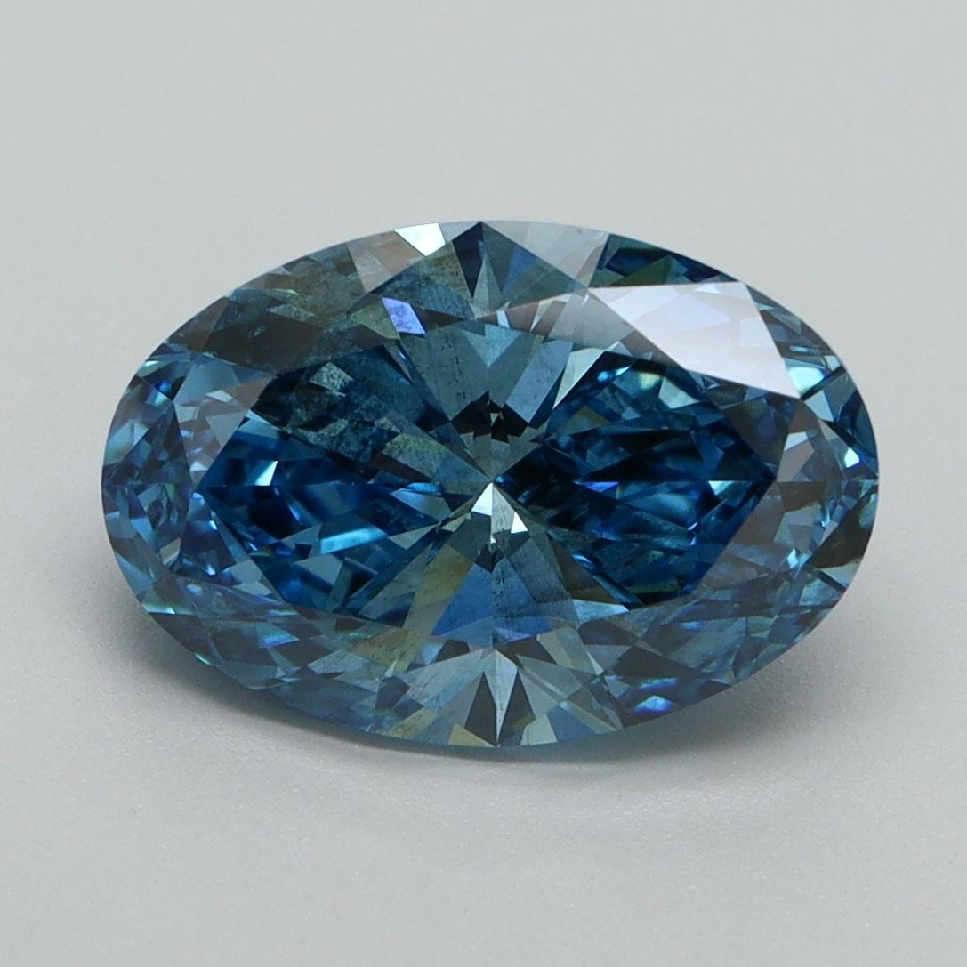 Loose Diamond - OVAL 3.0ct Fancy Vivid Blue SI2: Loose Diamond - OVAL 3.0ct Fancy Vivid Blue SI2 Source: This is a real non-mined Diamond that has been grown in a lab Shape: OVAL Carats: 3.0 Color: Fancy Vivid Blue Certification: IGI Video: