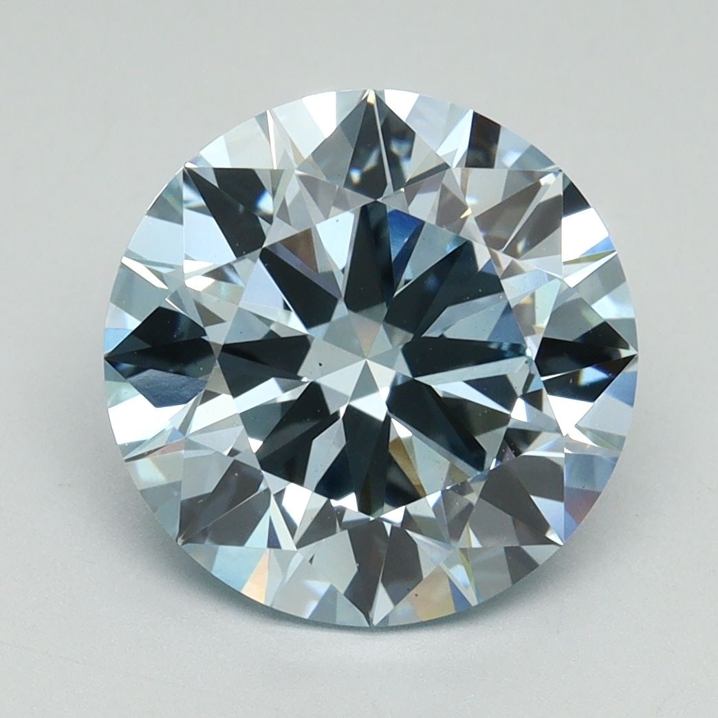 Ideal Loose Diamond - ROUND 4.04ct Fancy Intense Blue VS1: Ideal Loose Diamond - ROUND 4.04ct Fancy Intense Blue VS1 Source: This is a real non-mined Diamond that has been grown in a lab Shape: ROUND Carats: 4.04 Color: Fancy Intense Blue Certification: IGI V