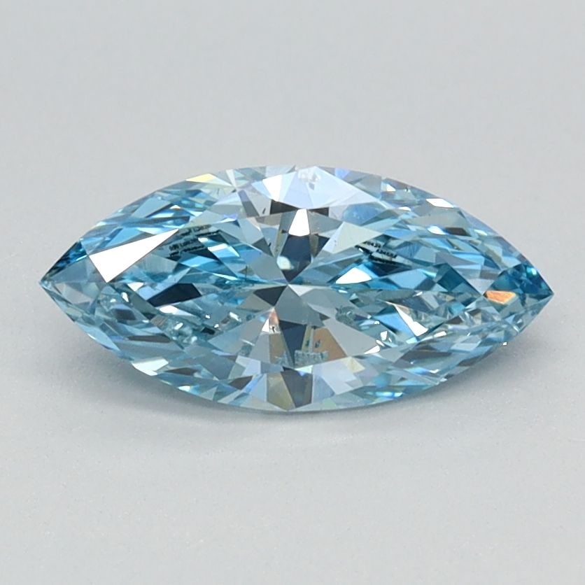 Loose Diamond - MARQUISE 0.7ct Fancy Vivid Blue SI1: Loose Diamond - MARQUISE 0.7ct Fancy Vivid Blue SI1 Source: This is a real non-mined Diamond that has been grown in a lab Shape: MARQUISE Carats: 0.7 Color: Fancy Vivid Blue Certification: IGI Video:
