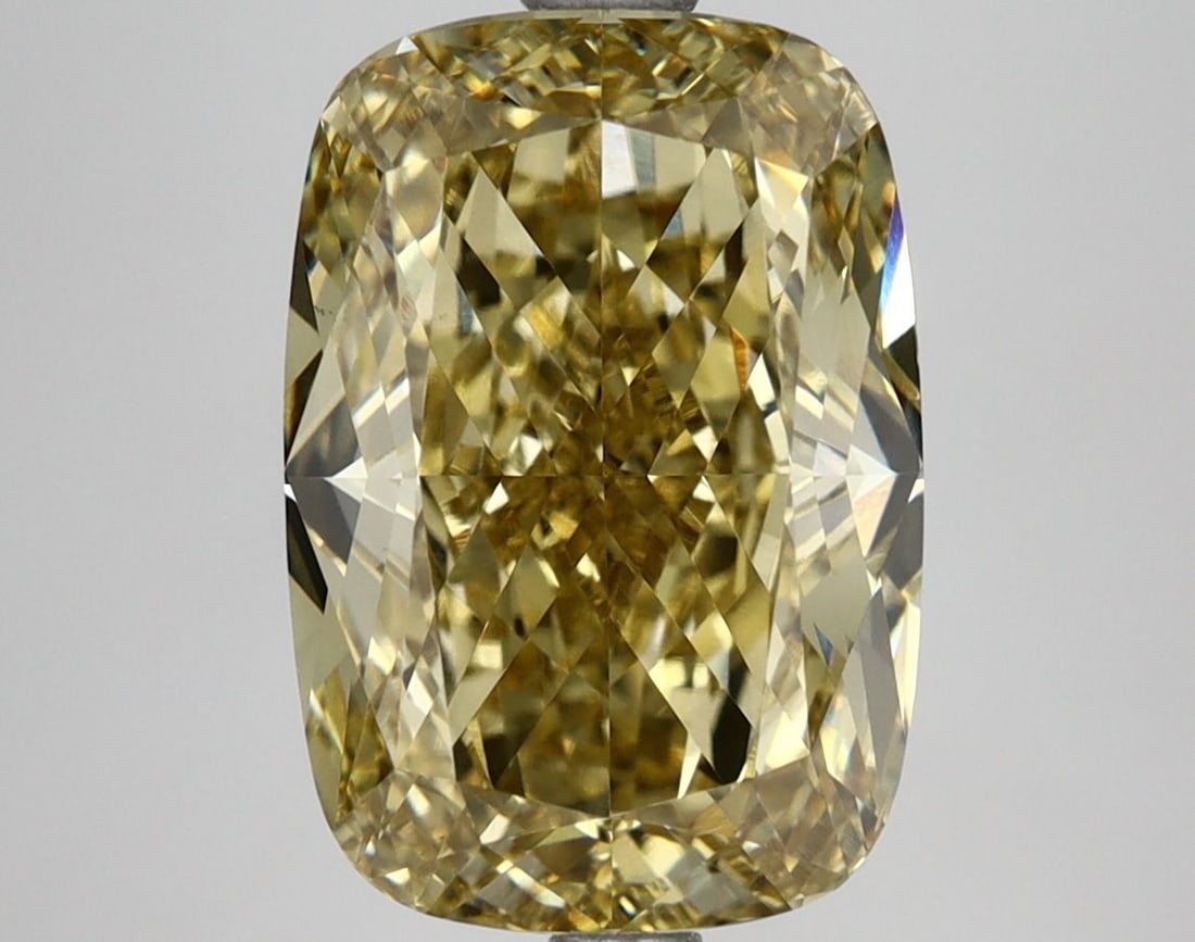Loose Diamond - CUSHION MODIFIED 5.02ct Fancy Vivid Yellow VS1: Loose Diamond - CUSHION MODIFIED 5.02ct Fancy Vivid Yellow VS1 Source: This is a real non-mined Diamond that has been grown in a lab Shape: CUSHION MODIFIED Carats: 5.02 Color: Fancy Vivid Yellow Cert
