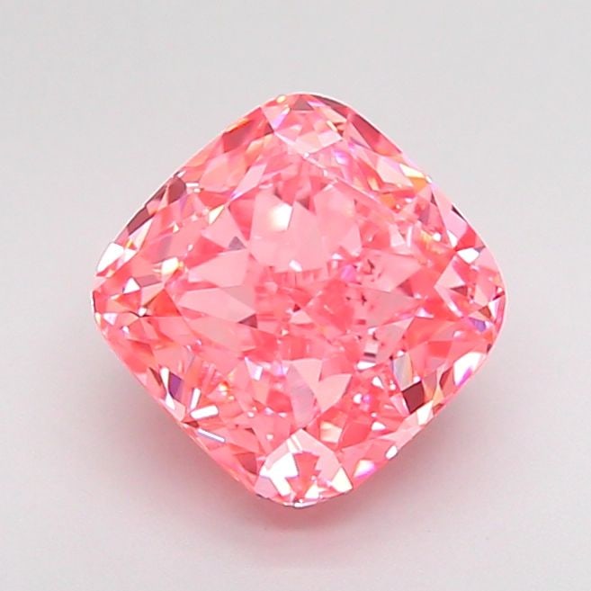 Loose Diamond - CUSHION MODIFIED 2.07ct Fancy Vivid Pink VS1: Loose Diamond - CUSHION MODIFIED 2.07ct Fancy Vivid Pink VS1 Source: This is a real non-mined Diamond that has been grown in a lab Shape: CUSHION MODIFIED Carats: 2.07 Color: Fancy Vivid Pink Certific