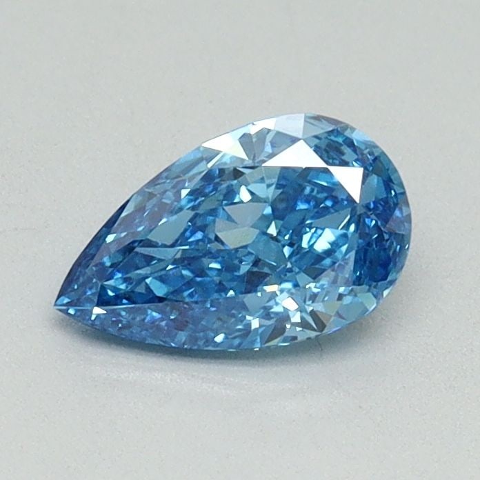 Loose Diamond - PEAR 0.58ct Fancy Vivid Blue VS1: Loose Diamond - PEAR 0.58ct Fancy Vivid Blue VS1 Source: This is a real non-mined Diamond that has been grown in a lab Shape: PEAR Carats: 0.58 Color: Fancy Vivid Blue Certification: IGI Video: