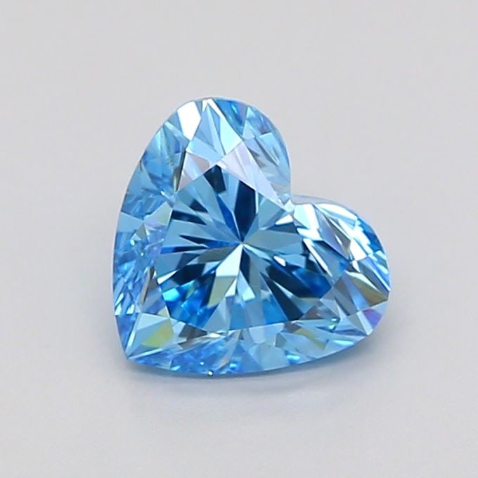 Loose Diamond - HEART 1.09ct Fancy Vivid Blue VS1: Loose Diamond - HEART 1.09ct Fancy Vivid Blue VS1 Source: This is a real non-mined Diamond that has been grown in a lab Shape: HEART Carats: 1.09 Color: Fancy Vivid Blue Certification: IGI Video: