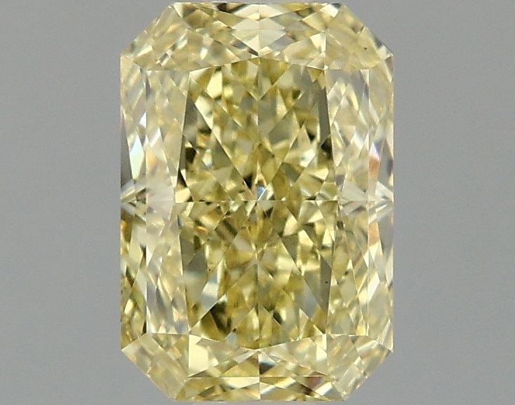 Loose Diamond - RADIANT 1.08ct Fancy Intense Yellow VS1: Loose Diamond - RADIANT 1.08ct Fancy Intense Yellow VS1 Source: This is a real non-mined Diamond that has been grown in a lab Shape: RADIANT Carats: 1.08 Color: Fancy Intense Yellow Certification: IGI