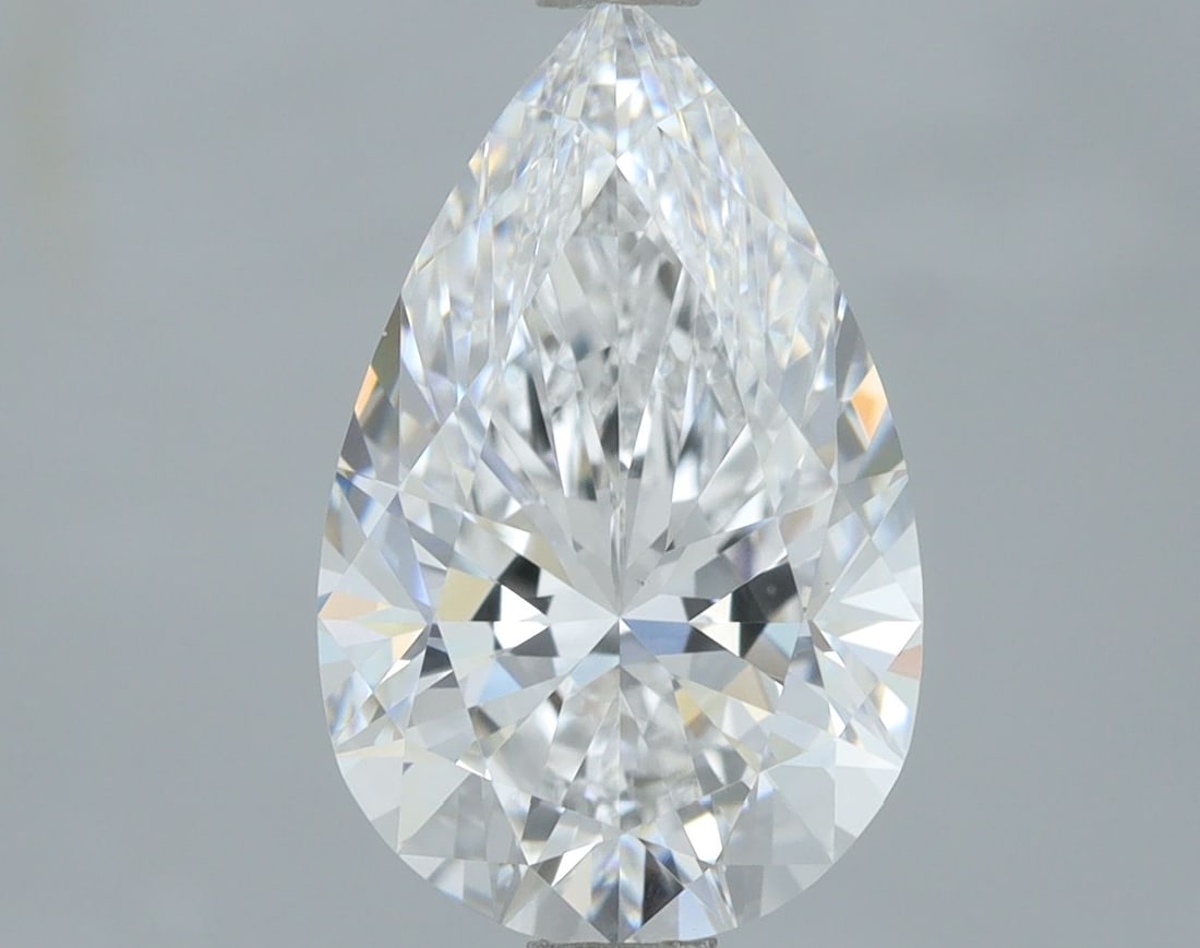 Loose Diamond - PEAR 2.12ct D VVS2: Loose Diamond - PEAR 2.12ct D VVS2 Source: This is a real non-mined Diamond that has been grown in a lab Shape: PEAR Carats: 2.12 Color: D Clarity: VVS2 Certification: IGI Video:
