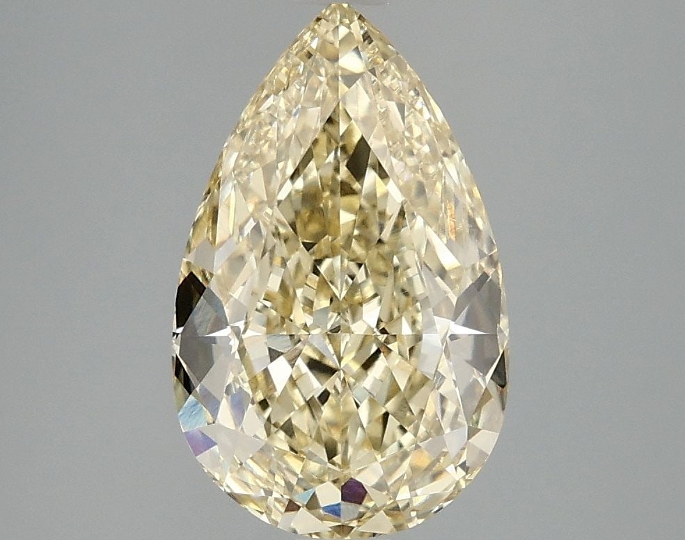 Loose Diamond - PEAR 3.05ct Fancy Intense Yellow VVS2: Loose Diamond - PEAR 3.05ct Fancy Intense Yellow VVS2 Source: This is a real non-mined Diamond that has been grown in a lab Shape: PEAR Carats: 3.05 Color: Fancy Intense Yellow Certification: IGI Vide