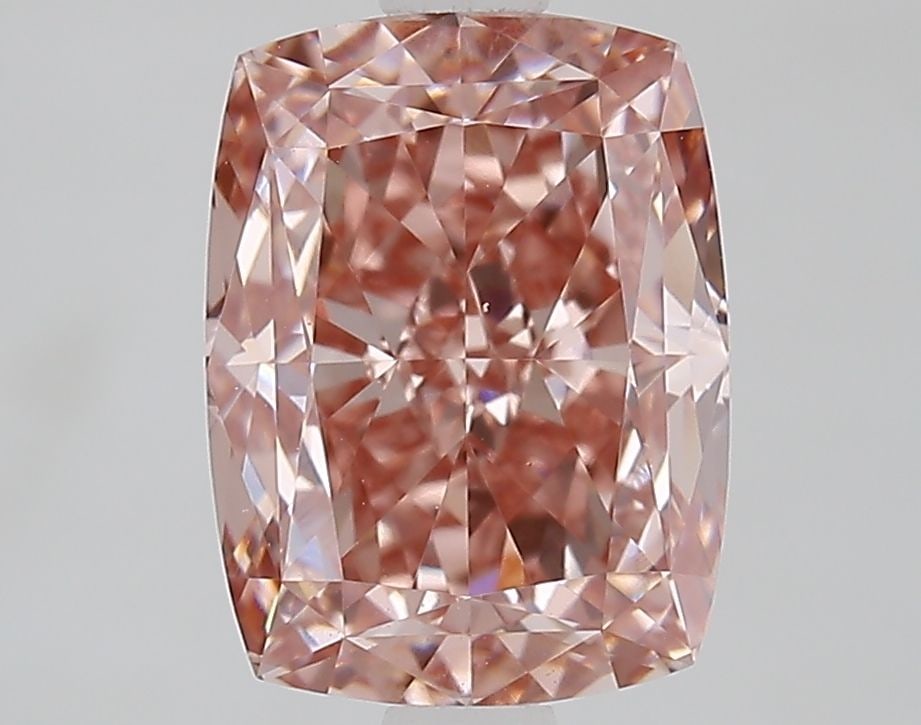 Loose Diamond - CUSHION MODIFIED 2.8ct Fancy Intense Brownish Pink VVS2: Loose Diamond - CUSHION MODIFIED 2.8ct Fancy Intense Brownish Pink VVS2 Source: This is a real non-mined Diamond that has been grown in a lab Shape: CUSHION MODIFIED Carats: 2.8 Color: Fancy Intense B