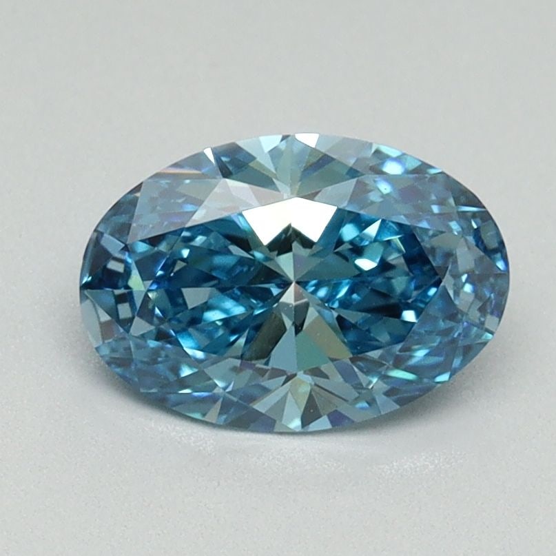 Loose Diamond - OVAL 1.05ct Fancy Vivid Blue VVS2: Loose Diamond - OVAL 1.05ct Fancy Vivid Blue VVS2 Source: This is a real non-mined Diamond that has been grown in a lab Shape: OVAL Carats: 1.05 Color: Fancy Vivid Blue Certification: IGI Video: