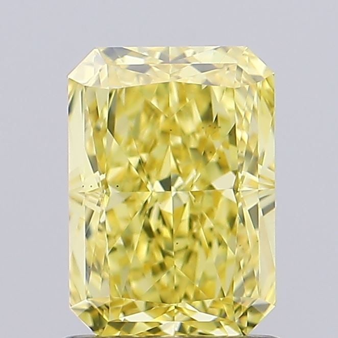 Loose Diamond - RADIANT 1.14ct Fancy Vivid Yellow VS1: Loose Diamond - RADIANT 1.14ct Fancy Vivid Yellow VS1 Source: This is a real non-mined Diamond that has been grown in a lab Shape: RADIANT Carats: 1.14 Color: Fancy Vivid Yellow Certification: IGI Vid