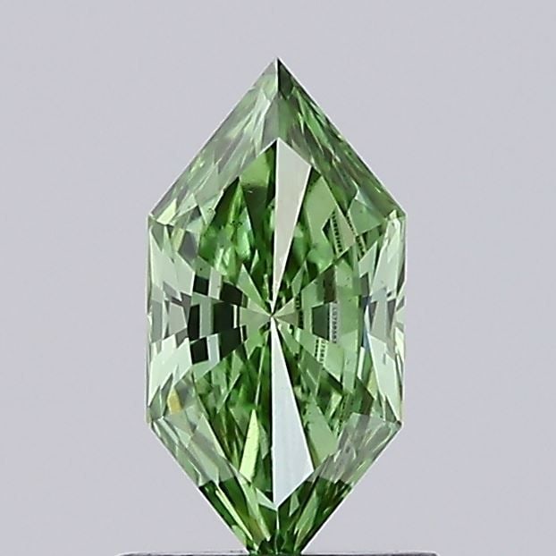 Loose Diamond - HEXAGONAL 0.64ct Fancy Vivid Green VS1 (1 of 1)