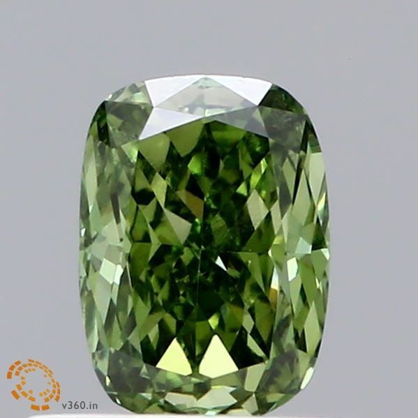 Loose Diamond - CUSHION BRILLIANT 0.57ct Fancy Vivid Green VS1: Loose Diamond - CUSHION BRILLIANT 0.57ct Fancy Vivid Green VS1 Source: This is a real non-mined Diamond that has been grown in a lab Shape: CUSHION BRILLIANT Carats: 0.57 Color: Fancy Vivid Green Cert