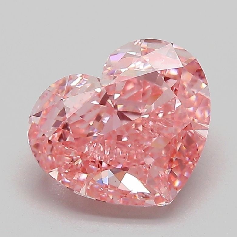 Loose Diamond - HEART 2.17ct Fancy Vivid Pink VS1: Loose Diamond - HEART 2.17ct Fancy Vivid Pink VS1 Source: This is a real non-mined Diamond that has been grown in a lab Shape: HEART Carats: 2.17 Color: Fancy Vivid Pink Certification: IGI Video: