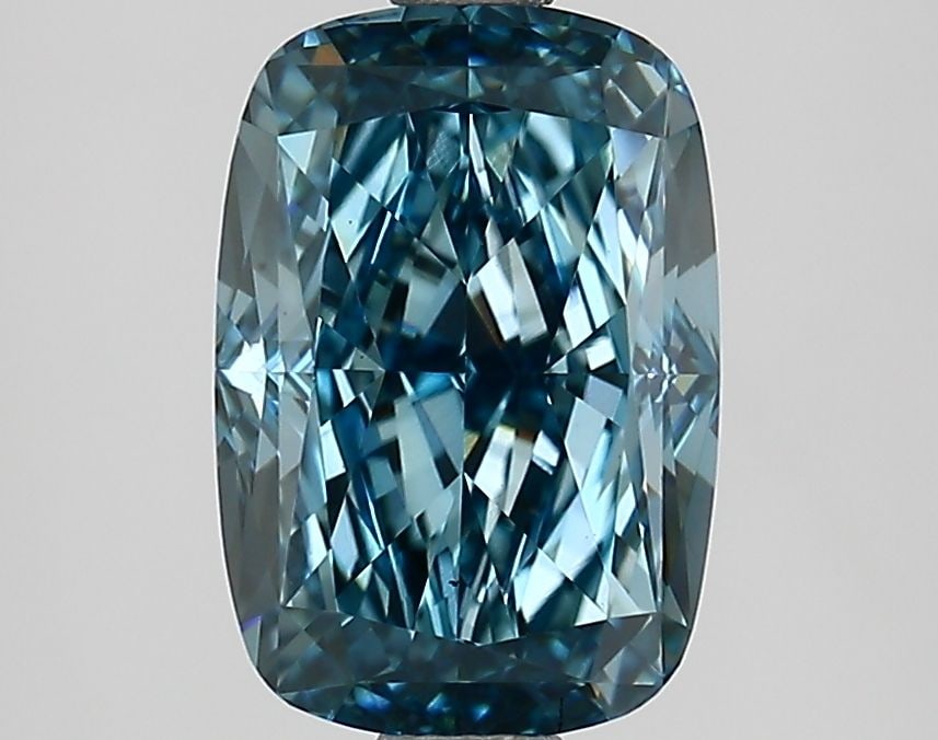 Loose Diamond - CUSHION MODIFIED 2.63ct Fancy Vivid Blue VS1: Loose Diamond - CUSHION MODIFIED 2.63ct Fancy Vivid Blue VS1 Source: This is a real non-mined Diamond that has been grown in a lab Shape: CUSHION MODIFIED Carats: 2.63 Color: Fancy Vivid Blue Certific