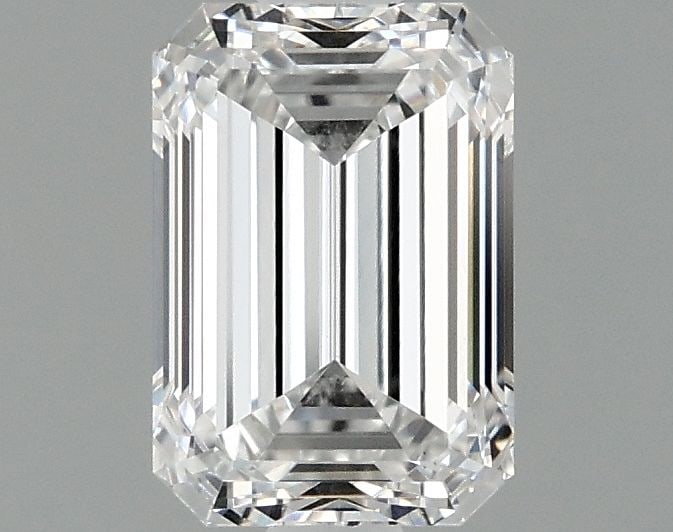 Loose Diamond - EMERALD 0.96ct D VS1: Loose Diamond - EMERALD 0.96ct D VS1 Source: This is a real non-mined Diamond that has been grown in a lab Shape: EMERALD Carats: 0.96 Color: D Clarity: VS1 Certification: IGI Video:
