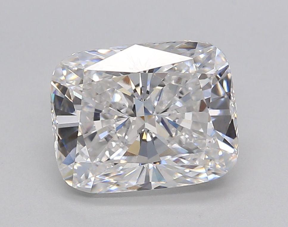 Loose Diamond - CUSHION BRILLIANT 2.88ct D VS1: Loose Diamond - CUSHION BRILLIANT 2.88ct D VS1 Source: This is a real non-mined Diamond that has been grown in a lab Shape: CUSHION BRILLIANT Carats: 2.88 Color: D Clarity: VS1 Certification: NONE Vid