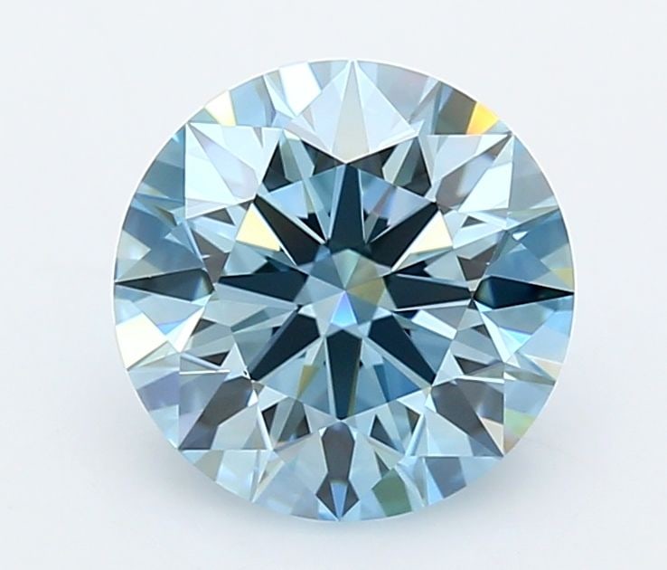 Ideal Loose Diamond - ROUND 2.5ct Fancy Vivid Blue VS1: Ideal Loose Diamond - ROUND 2.5ct Fancy Vivid Blue VS1 Source: This is a real non-mined Diamond that has been grown in a lab Shape: ROUND Carats: 2.5 Color: Fancy Vivid Blue Certification: IGI Video: