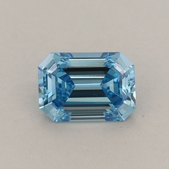 Loose Diamond - EMERALD 0.49ct Fancy Vivid Blue VS1: Loose Diamond - EMERALD 0.49ct Fancy Vivid Blue VS1 Source: This is a real non-mined Diamond that has been grown in a lab Shape: EMERALD Carats: 0.49 Color: Fancy Vivid Blue Certification: IGI
