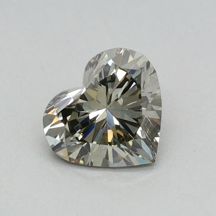 Loose Diamond - HEART 0.35ct Fancy Light Gray Green VS1: Loose Diamond - HEART 0.35ct Fancy Light Gray Green VS1 Source: This is a real non-mined Diamond that has been grown in a lab Shape: HEART Carats: 0.35 Color: Fancy Light Gray Green Certification: IGI