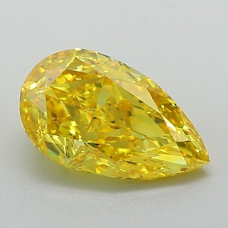 Loose Diamond - PEAR 1.5ct Fancy Vivid Yellow VVS2: Loose Diamond - PEAR 1.5ct Fancy Vivid Yellow VVS2 Source: This is a real non-mined Diamond that has been grown in a lab Shape: PEAR Carats: 1.5 Color: Fancy Vivid Yellow Certification: IGI Video: