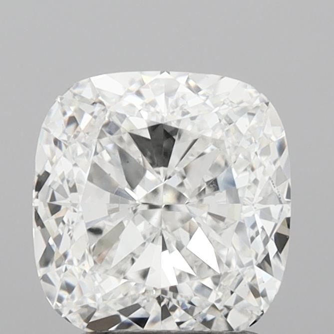 Loose Diamond - CUSHION BRILLIANT 2.42ct E VS1: Loose Diamond - CUSHION BRILLIANT 2.42ct E VS1 Source: This is a real non-mined Diamond that has been grown in a lab Shape: CUSHION BRILLIANT Carats: 2.42 Color: E Clarity: VS1 Certification: IGI Vide