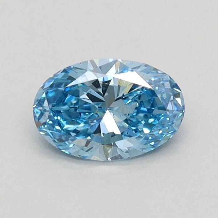 Loose Diamond - OVAL 0.41ct Fancy Vivid Blue VS2: Loose Diamond - OVAL 0.41ct Fancy Vivid Blue VS2 Source: This is a real non-mined Diamond that has been grown in a lab Shape: OVAL Carats: 0.41 Color: Fancy Vivid Blue Certification: IGI Video: