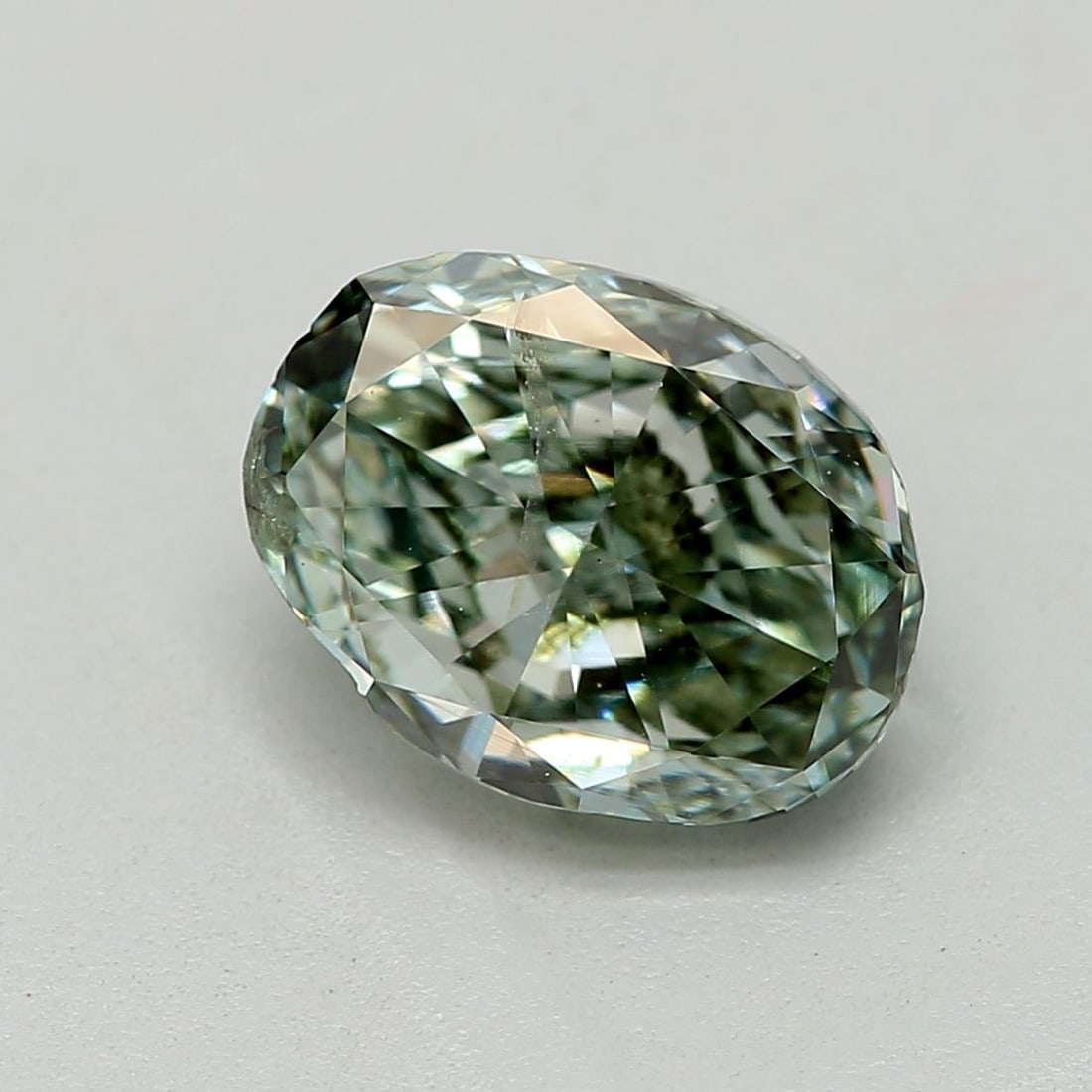 Loose Diamond - OVAL 1.0ct Fancy Deep Green I1: Loose Diamond - OVAL 1.0ct Fancy Deep Green I1 Source: Natural Shape: OVAL Carats: 1.0 Color: Fancy Deep Green Certification: GIA Video: