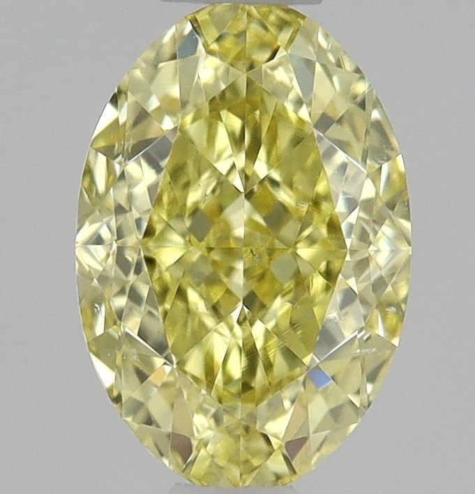 Loose Diamond - OVAL 0.52ct Fancy Intense Yellow SI1: Loose Diamond - OVAL 0.52ct Fancy Intense Yellow SI1 Source: Natural Shape: OVAL Carats: 0.52 Color: Fancy Intense Yellow Certification: GIA The Diamond Depot Guarantee: All items in this auction are