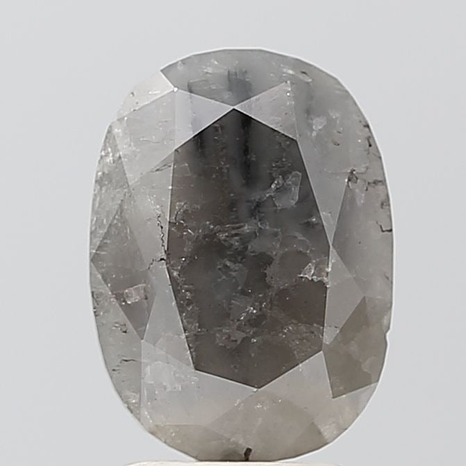 Loose Diamond - OVAL 3.32ct Salt and Pepper VS1 (1 of 1)
