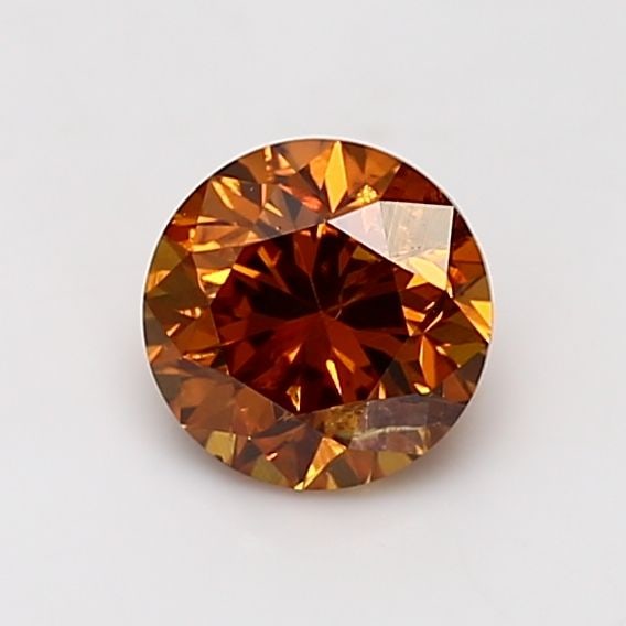 Loose Diamond - ROUND 1.02ct Fancy Deep Brownish Yellowish Orange I3: Loose Diamond - ROUND 1.02ct Fancy Deep Brownish Yellowish Orange I3 Source: Natural Shape: ROUND Carats: 1.02 Color: Fancy Deep Brownish Yellowish Orange Certification: GIA Video: