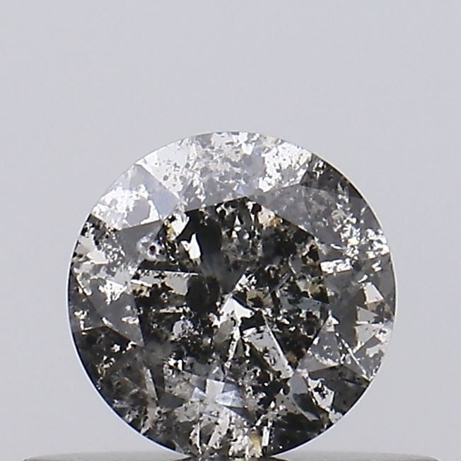 Loose Diamond - ROUND 0.34ct Salt and Pepper I3: Loose Diamond - ROUND 0.34ct Salt and Pepper I3 Source: Natural Shape: ROUND Carats: 0.34 Color: Salt and Pepper Certification: NONE Video: