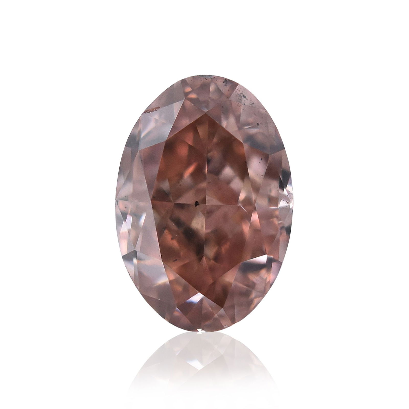 Loose Diamond - OVAL 0.4ct Fancy Deep Orangey Pink SI1: Loose Diamond - OVAL 0.4ct Fancy Deep Orangey Pink SI1 Source: Natural Shape: OVAL Carats: 0.4 Color: Fancy Deep Orangey Pink Certification: GIA Video: