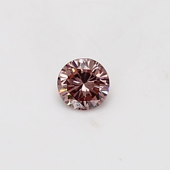 Loose Diamond - ROUND 0.15ct Fancy Brownish Orangey Pink SI1: Loose Diamond - ROUND 0.15ct Fancy Brownish Orangey Pink SI1 Source: Natural Shape: ROUND Carats: 0.15 Color: Fancy Brownish Orangey Pink Certification: GIA Video: